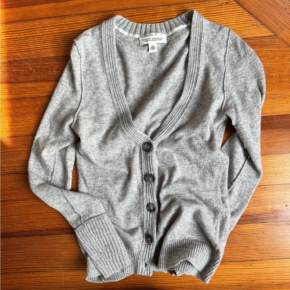 Banana republic Italian yarn sweater grey XS